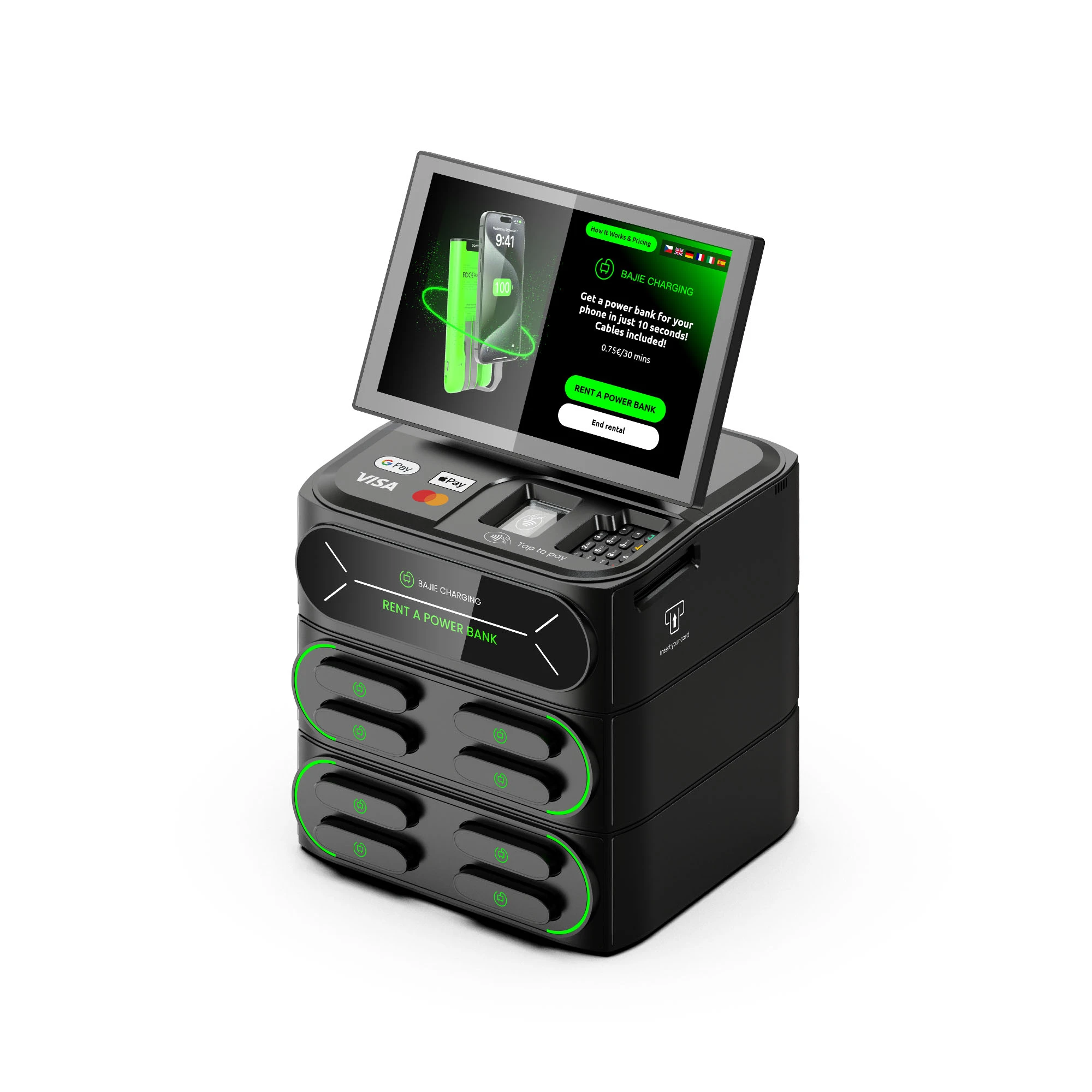 8-Slot Charging Station