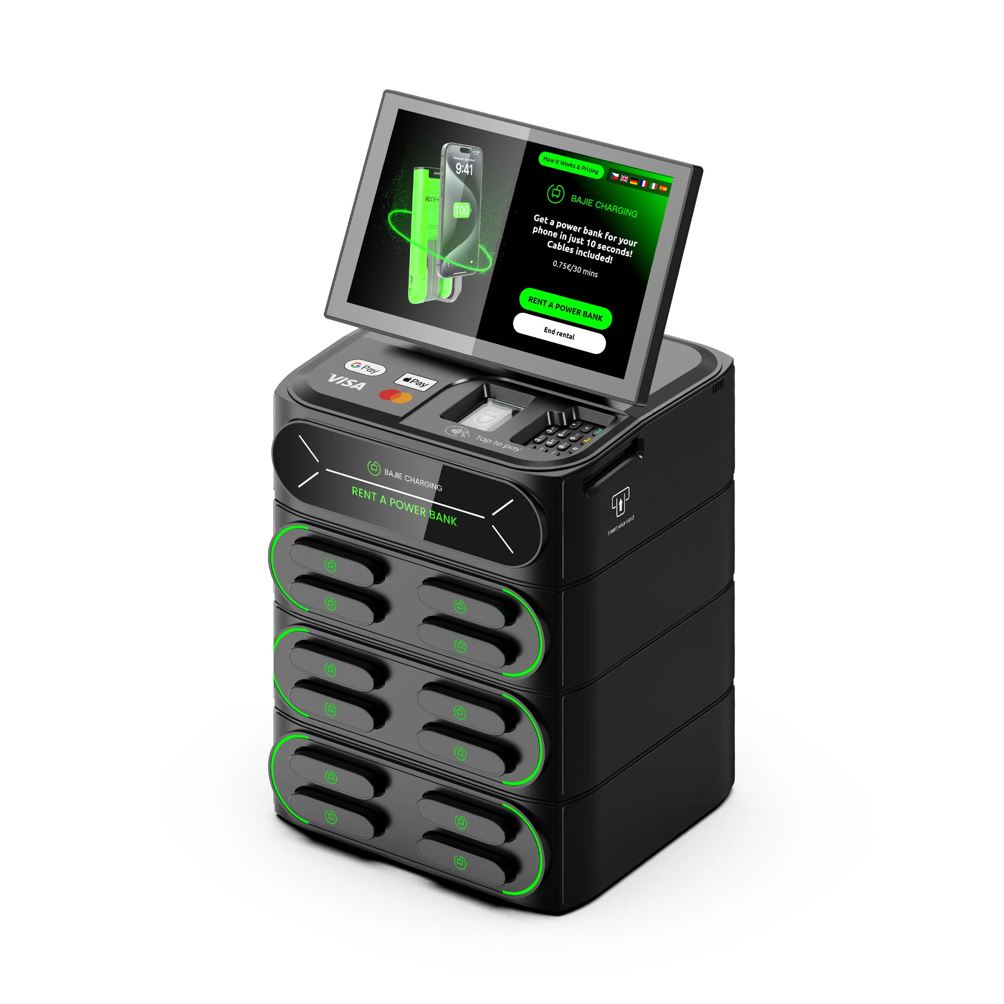 12-Slot Charging Station