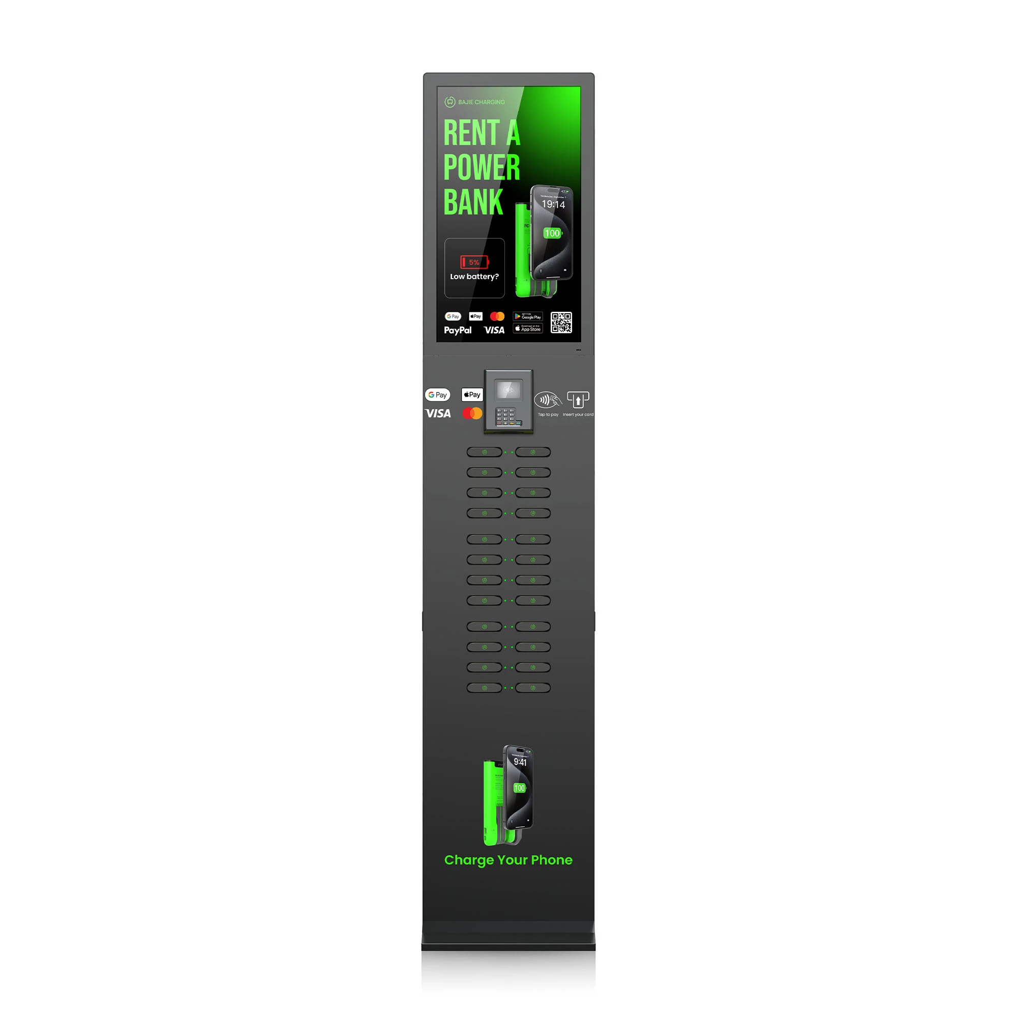 24-Slot Power Bank Kiosk